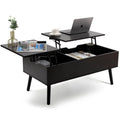 Black Lift Top Coffee Table with Storage D60731