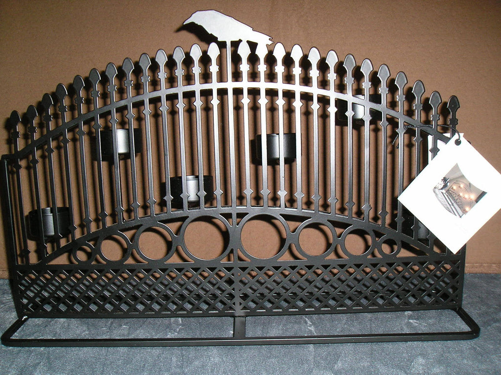 Raven Night Gate Tea Light Candle Holder Q48594