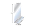 Aluminum Deck Ledger Flashing - Carton of 5 - 5-3/4 inch Height 1-1/2 inch Depth Stainless Flashing Y382060