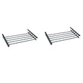 18 3/4 Inch Extension Roof Top Cargo Carrier Rack Basket (2 Pack) W66789