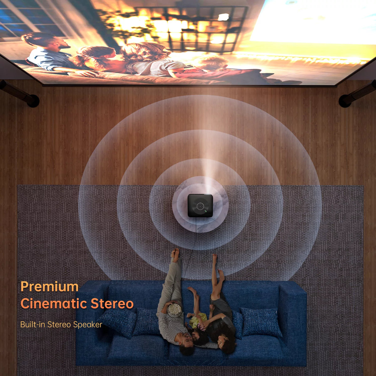 1080P Full HD LCD Portable Projector D782