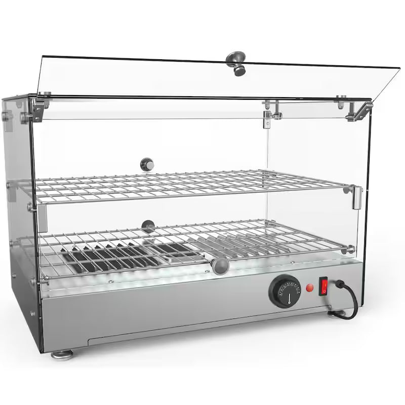 Countertop Commercial Food Warmer Display Case in Stainless Steel L8405