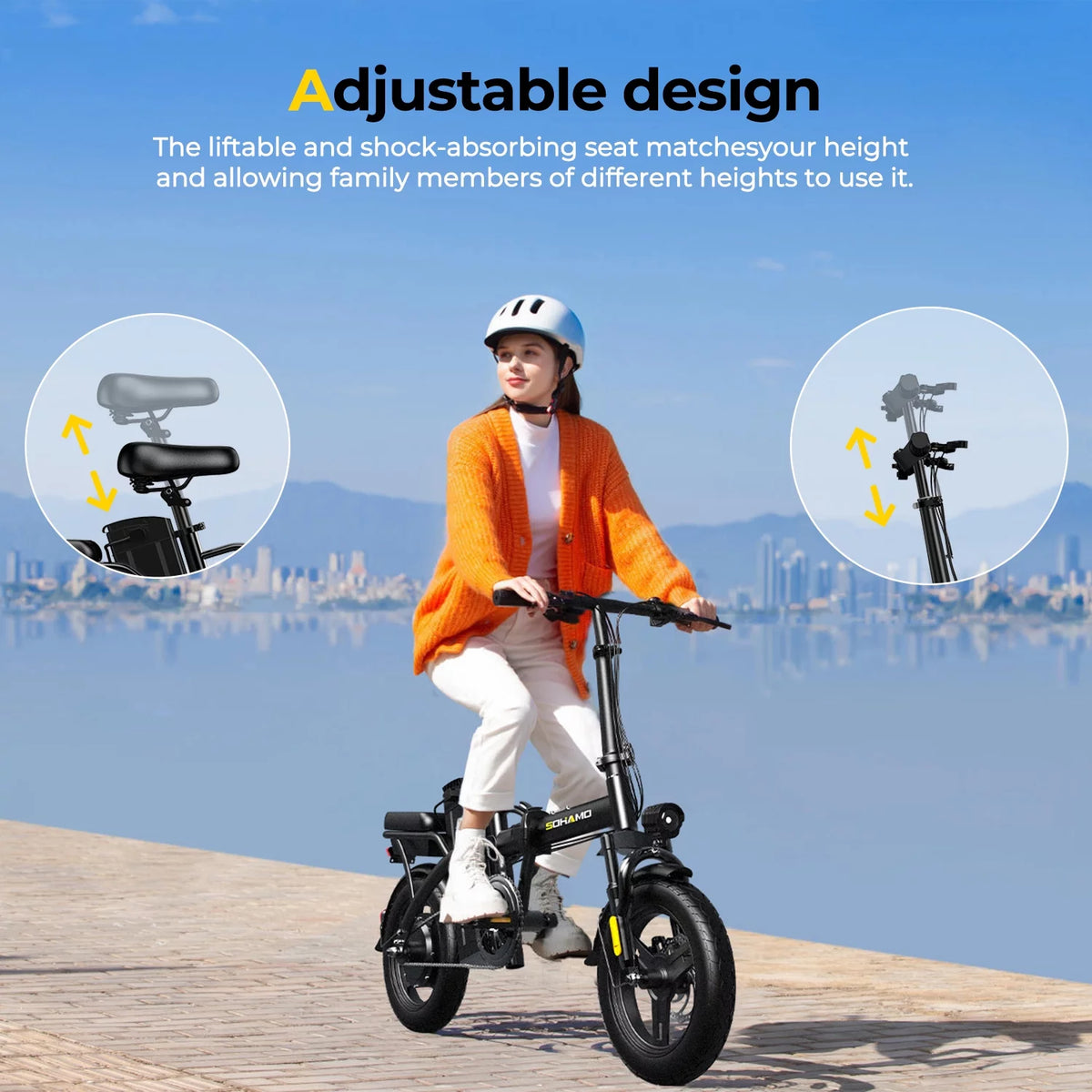Folding Electric Bike 36V 10Ah 400W T94328