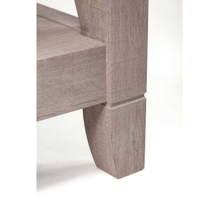 48W Writing Desk with 2 Drawer Mobile File Cabinet and 5 Shelf Bookcase in Washed Gray Z42628