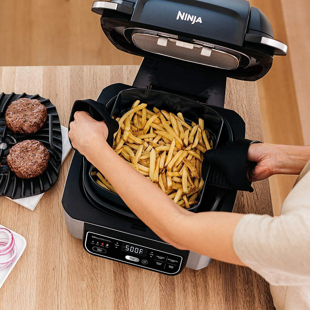 Restored 5in1 Indoor Grill with Air Fry V30441
