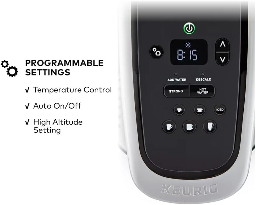 Brushed Silver Single Serve Programmable Coffeemaker E6665