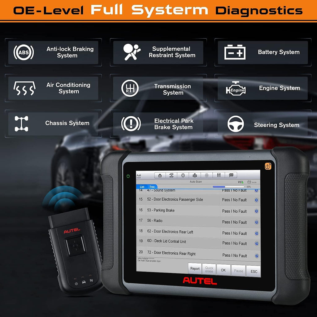 Diagnostic Scan Tool with TPMS and ECU Coding S856786