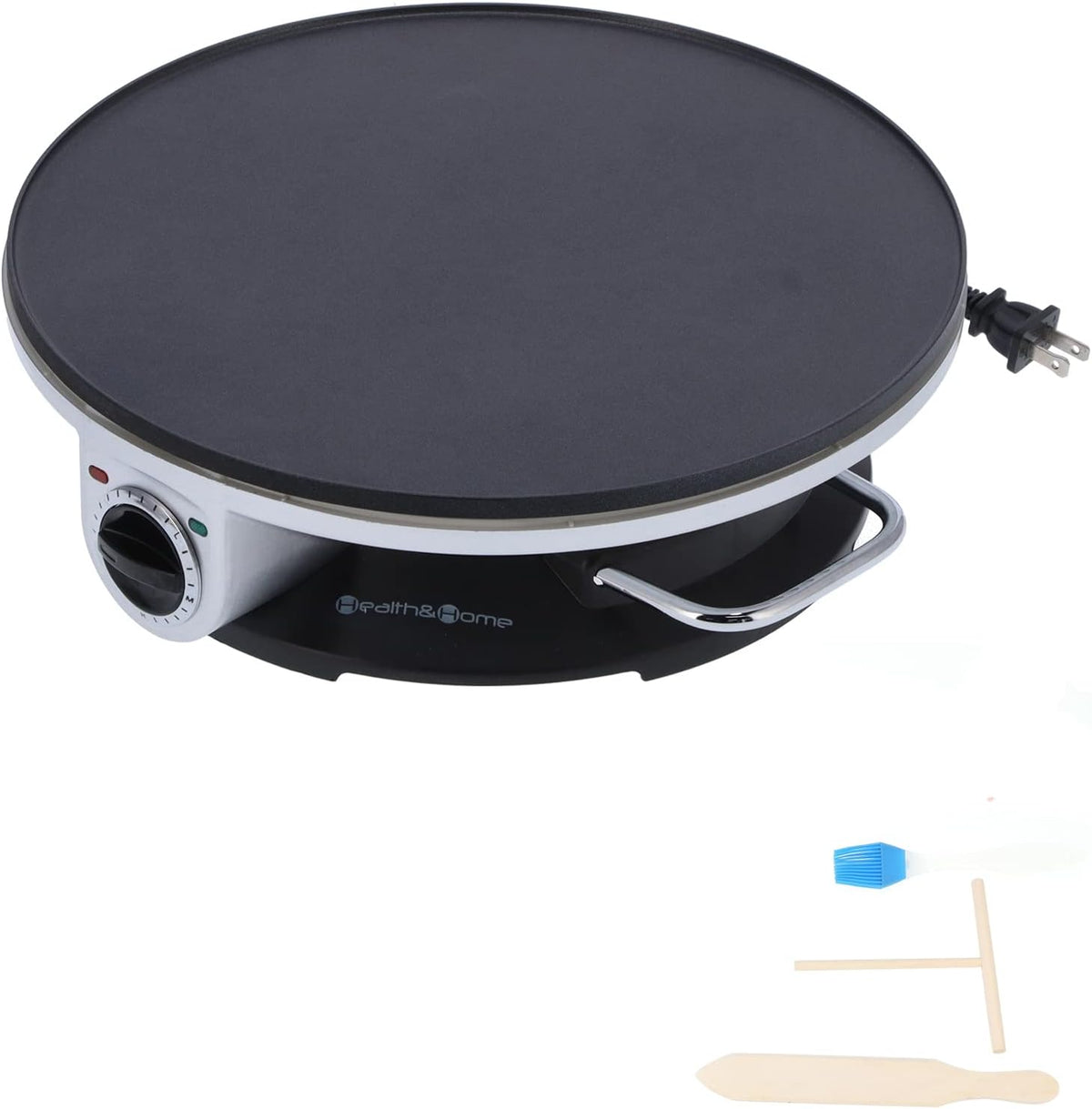 13in Non Stick Electric Crepe Maker with Temperature Control Knob T74724