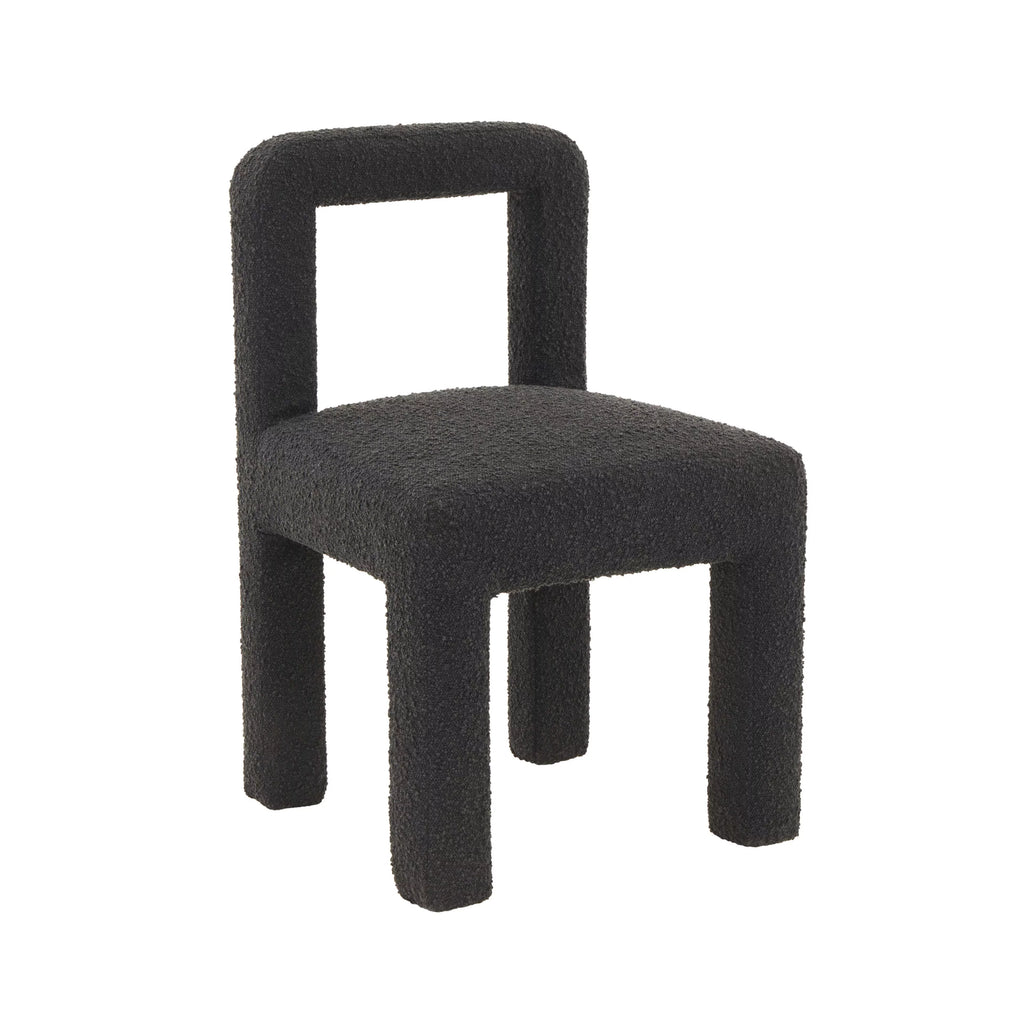 Black Boucle Dining Chair E8148