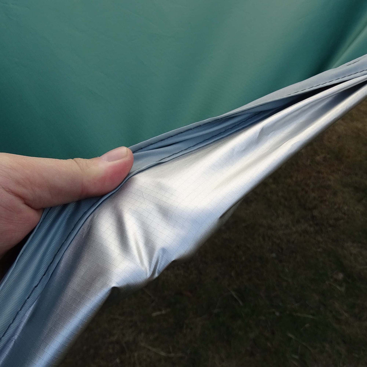Waterproof Camping Tarp with Poles T5095
