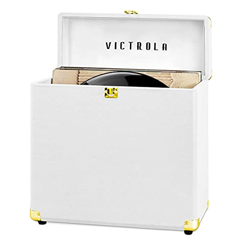 Black Record Storage Case with Easy-Carry Handle E2110