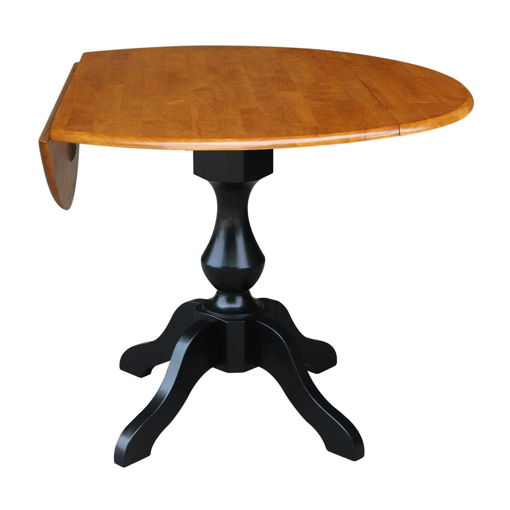 Round Dual Drop Leaf Pedestal Table K57408