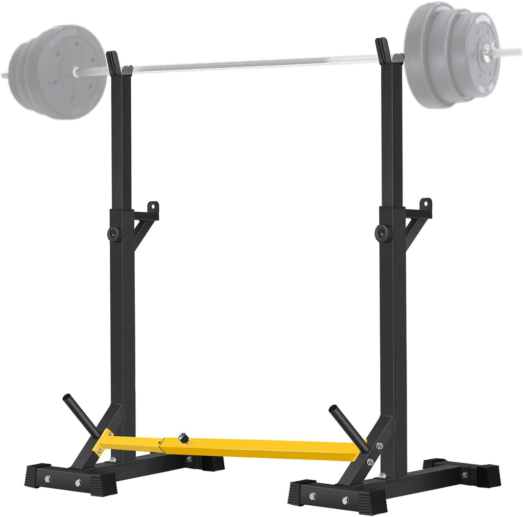 Adjustable Squat Rack Stand Barbell Rack Weight Lifting Gym Dumbbell Racks Home Gym Bench Press Rack 600Lbs O54483