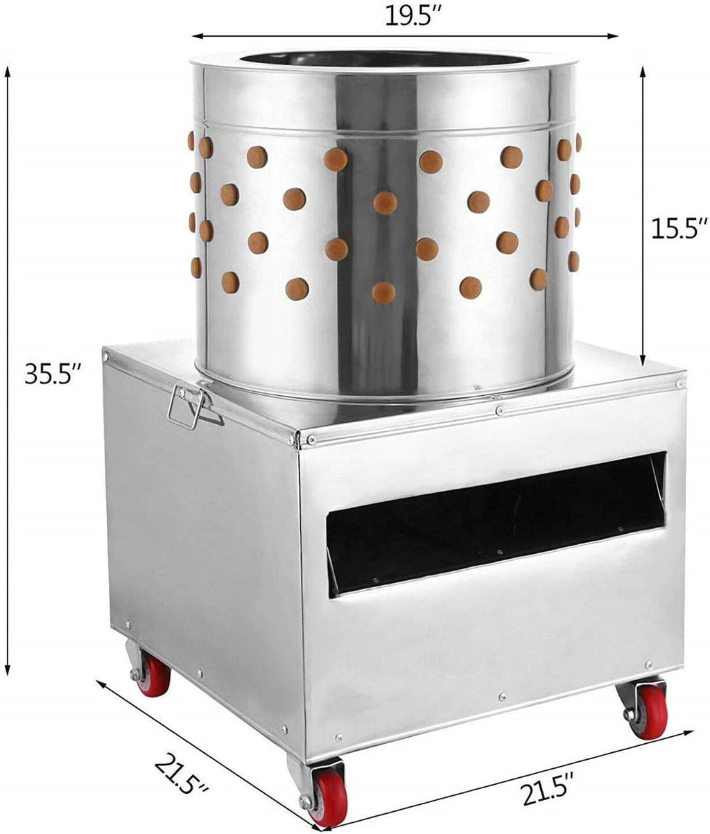 Stainless Steel Chicken Plucker 1500w 275r/min 20 Inch M504