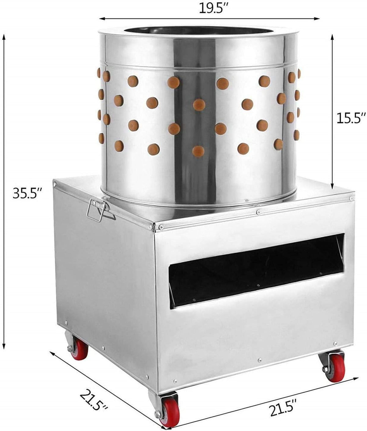 Stainless Steel Chicken Plucker 1500w 275r/min 20 Inch M504