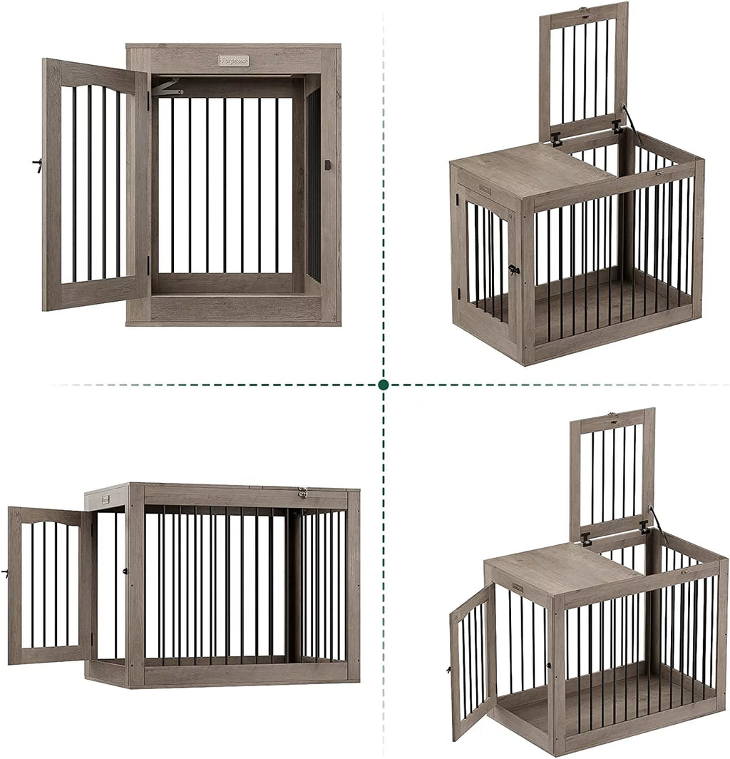 Large Wooden Dog Crate with 2 Doors Y451