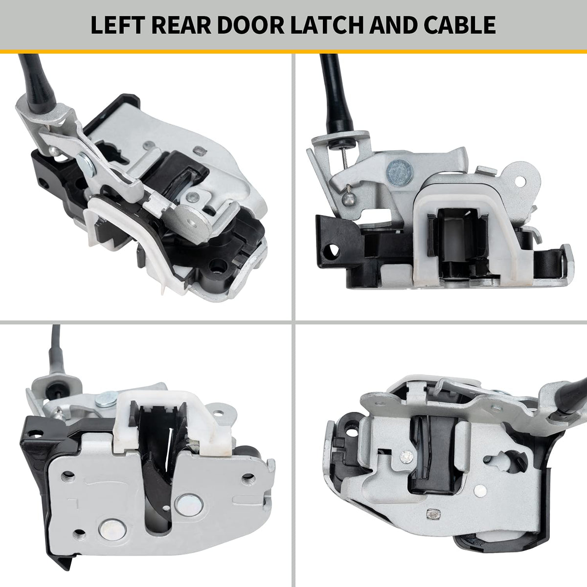 Driver Left Side Rear Door Lower Lock Latch Replacement for 1997 2003 Ford F 150 F 250 HD Super Duty Lobo Heritage Extended Cab, Pack of 2 Y618135