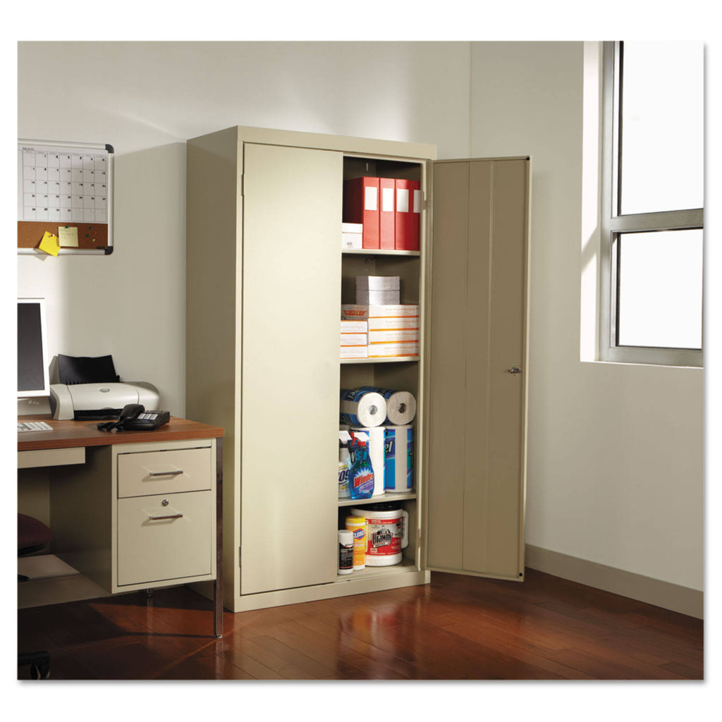Industrial Grade Steel Storage Cabinet with 4 Shelves and 2 Doors C513613