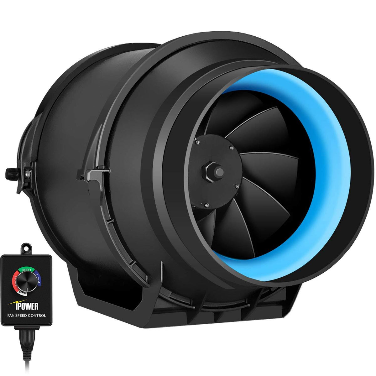 6 Inch 350 CFM Inline Duct Fan with Variable Speed Controller N3737