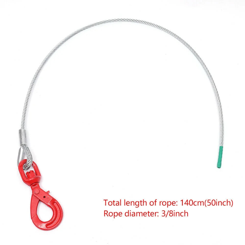 3/8" x 50inch Self Locking Steel Winch Cable with Swivel Hook N999662