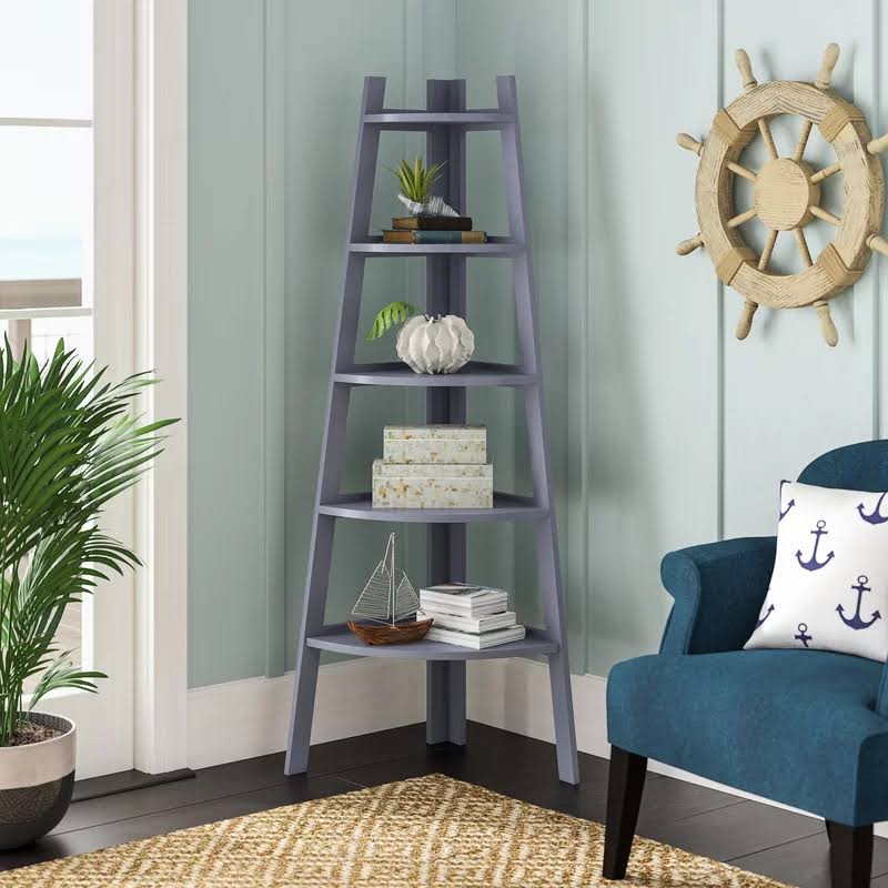 Black Corner Unit Bookcase A9559