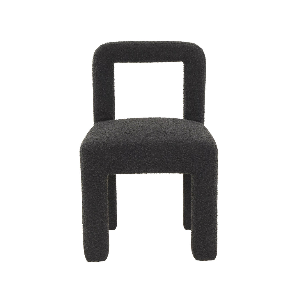 Black Boucle Dining Chair E8148