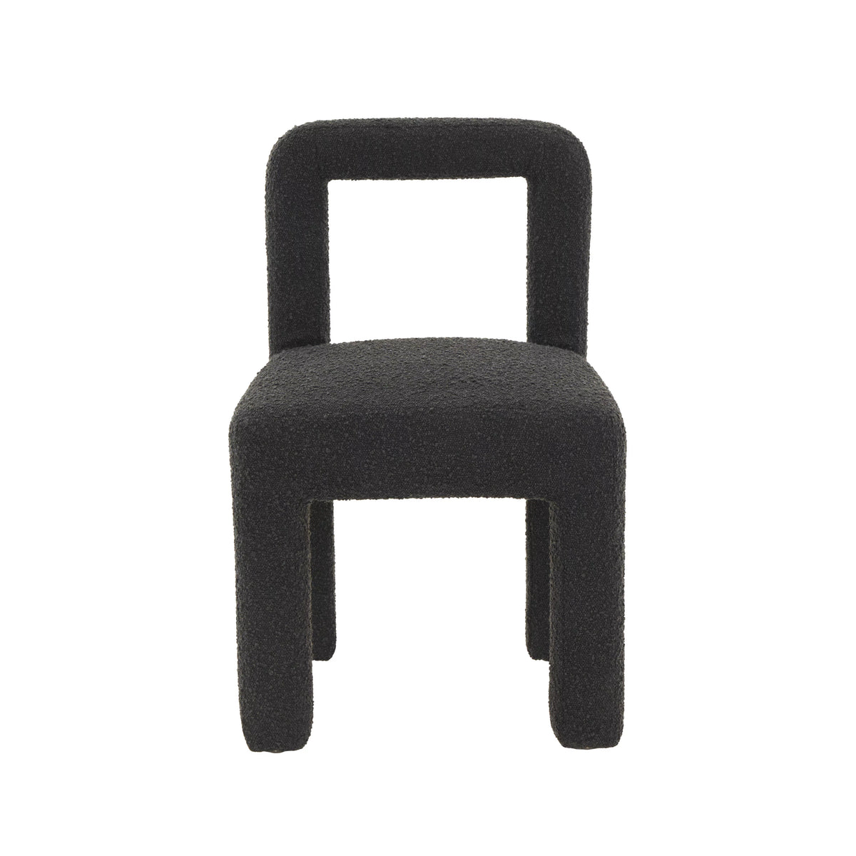 Black Boucle Dining Chair E8148