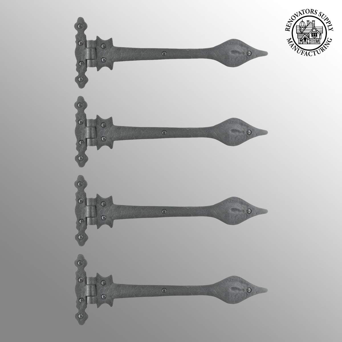 Black Wrought Iron Door Hinge 11.25 Long Pack of 4 I46928