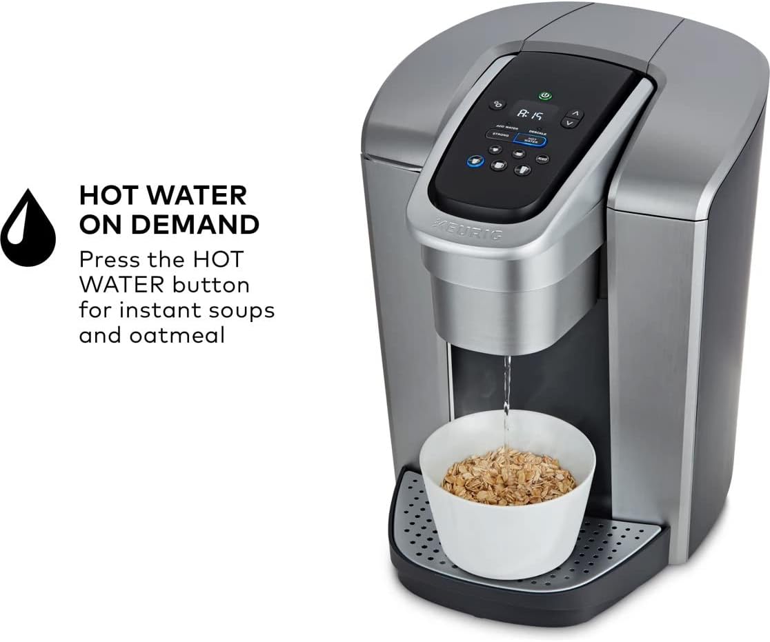 Brushed Silver Single Serve Programmable Coffeemaker E6665