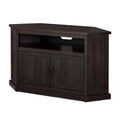 Rustic Wooden Corner TV Stand with 2 Door Cabinet Q770691