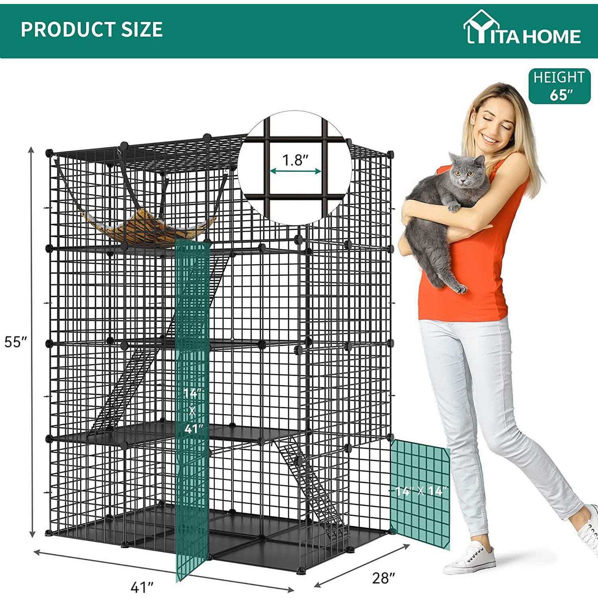 4-Tier Cat Cage R533393