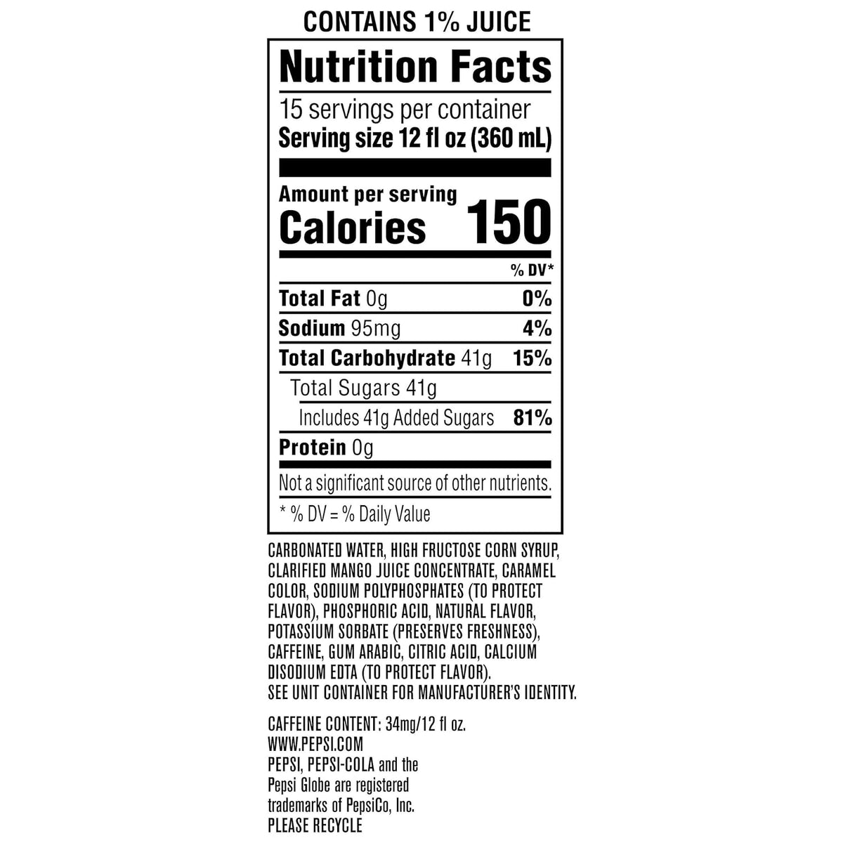 Mango 12oz Cans 15 Pack U936456