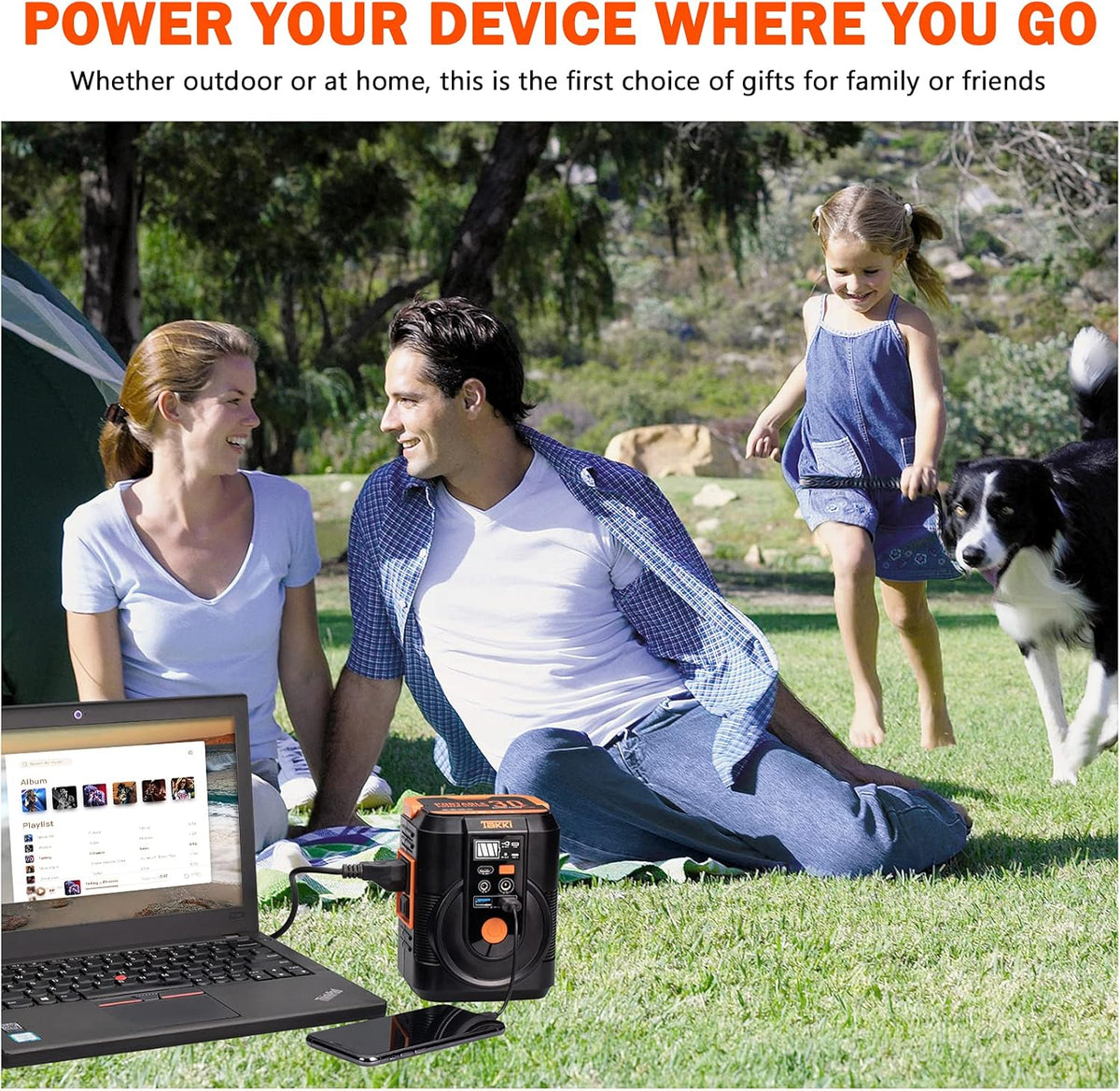 111Wh Portable Power Station with AC Outlet, USB Port, Lights B244921