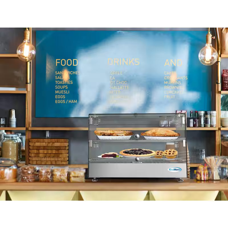 Countertop Commercial Food Warmer Display Case in Stainless Steel L8405