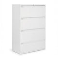 White 4-Drawer Lateral File Cabinet R489659