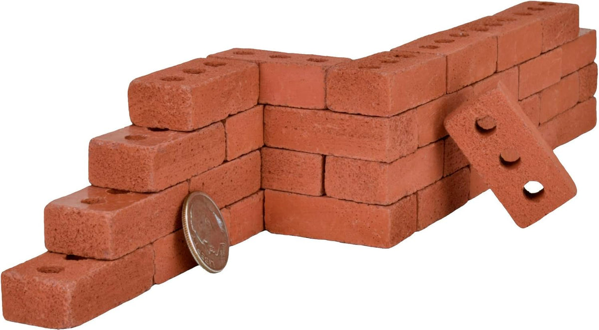 Mini Red Bricks, 1:6 Scale (160 Pack) Z4770