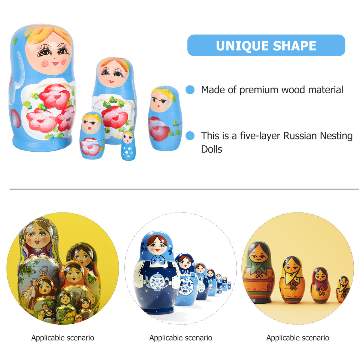 Matryoshka Wooden Dolls X417