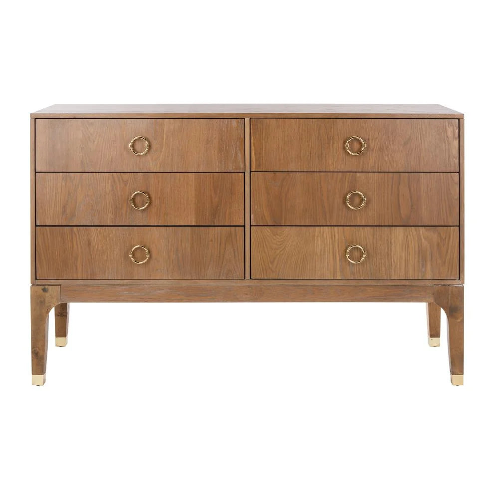 6 Drawer Rustic Oak Dresser E19433