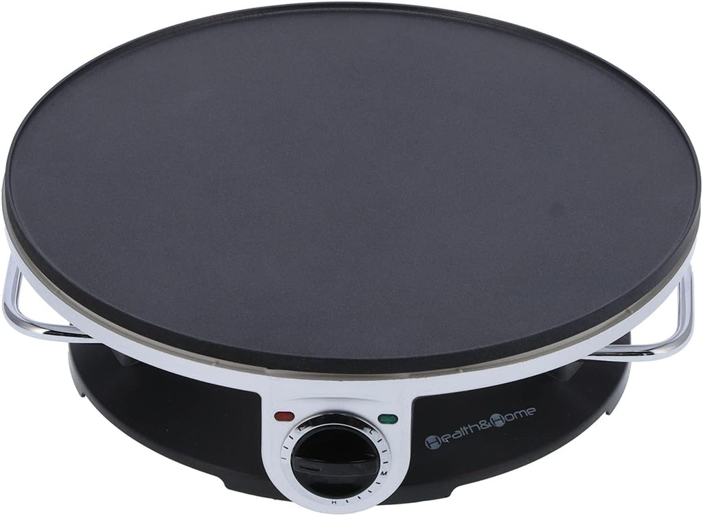 13in Non Stick Electric Crepe Maker with Temperature Control Knob T74724
