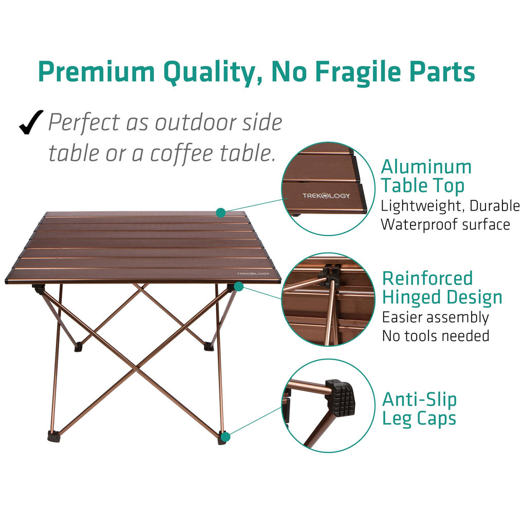 Portable Camping Side Tables Aluminum Table Top V426
