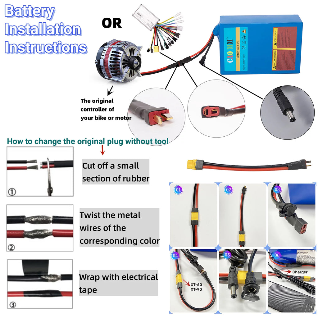 36V 10Ah Lithium Ebike Battery with 2A Charger Y335224