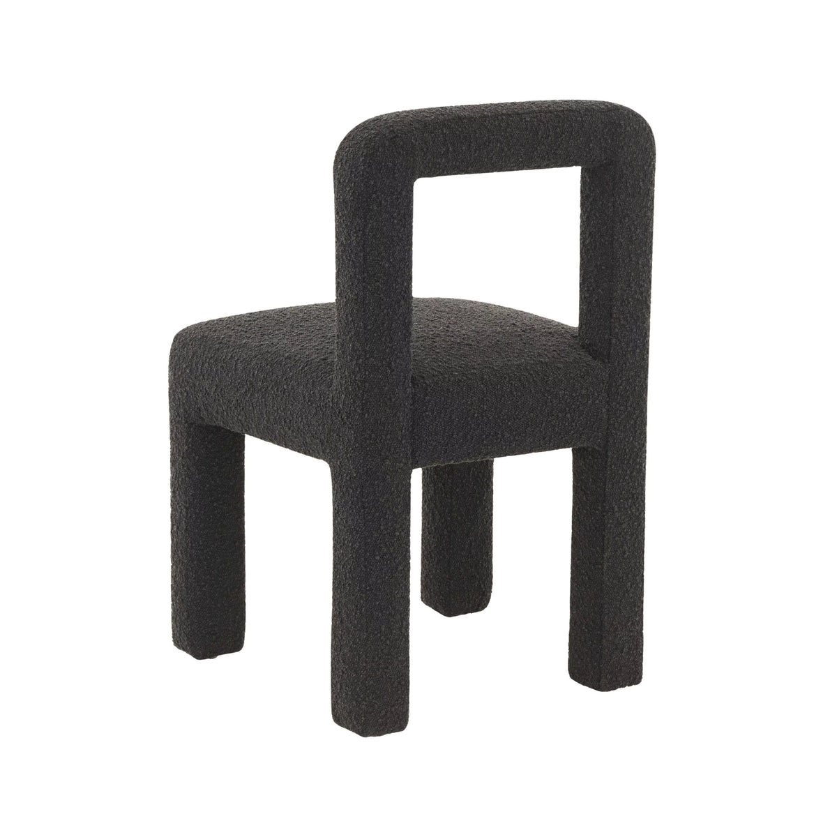 Black Boucle Dining Chair E8148