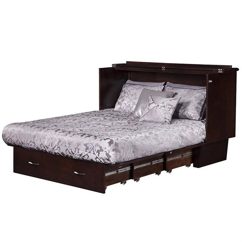 Queen Murphy Bed Chest in Espresso Y207288