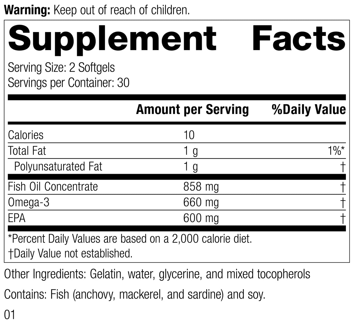 EPA 60 Softgels N457701