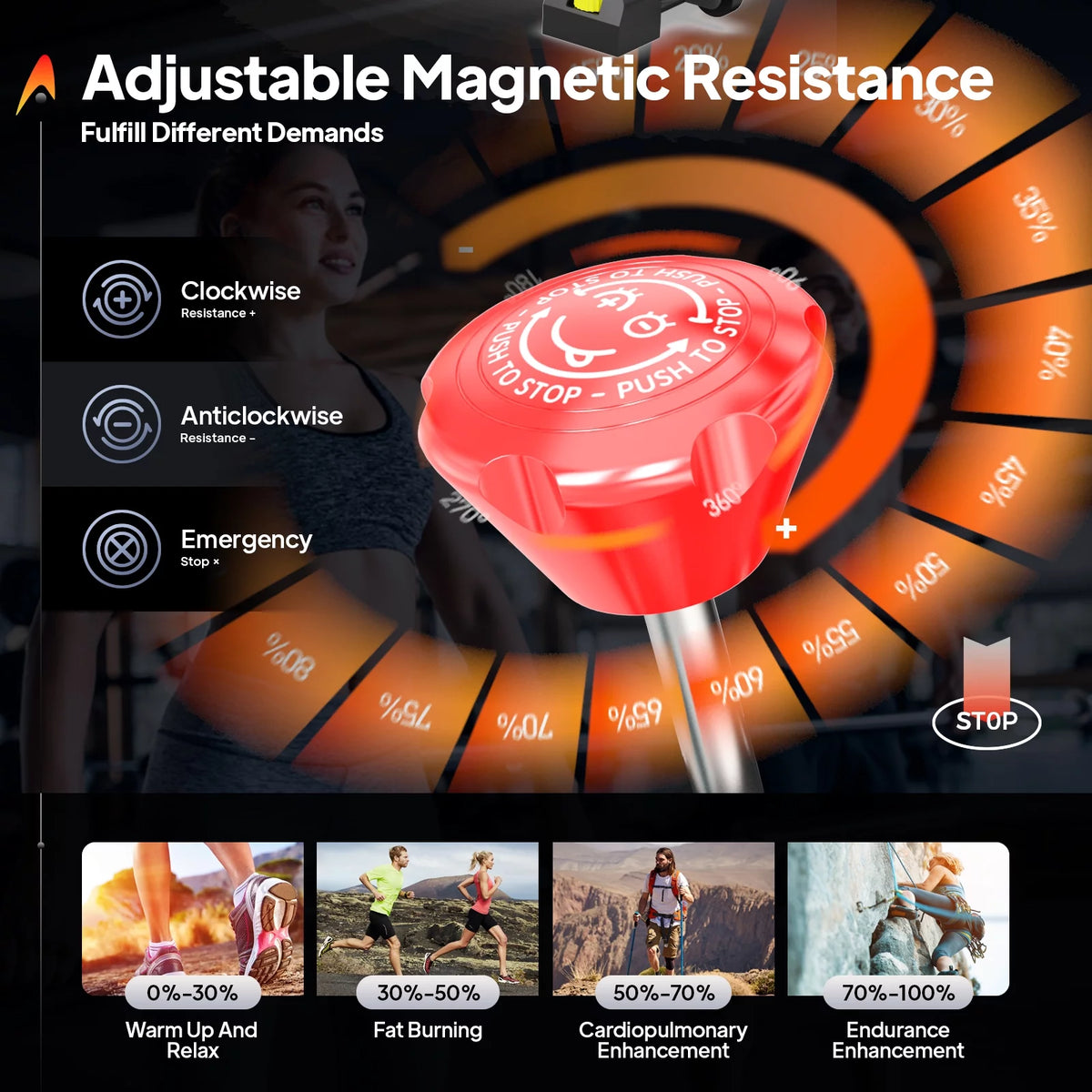 Stationary Magnetic Resistance Exercise Bike with LCD Monitor N653