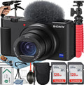 Black Compact Digital Camera with Memory Card and Tripod V987082