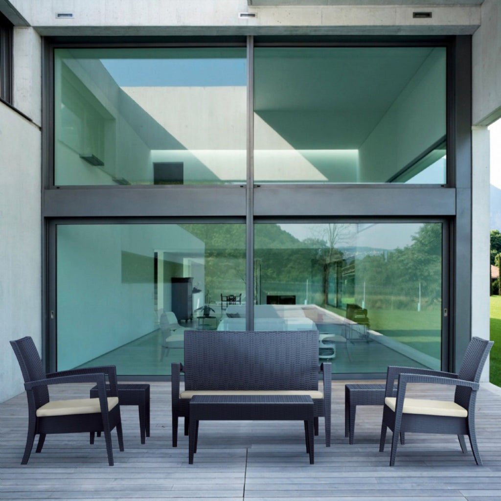 6 Piece Patio Sofa Set in Dark Gray F89974