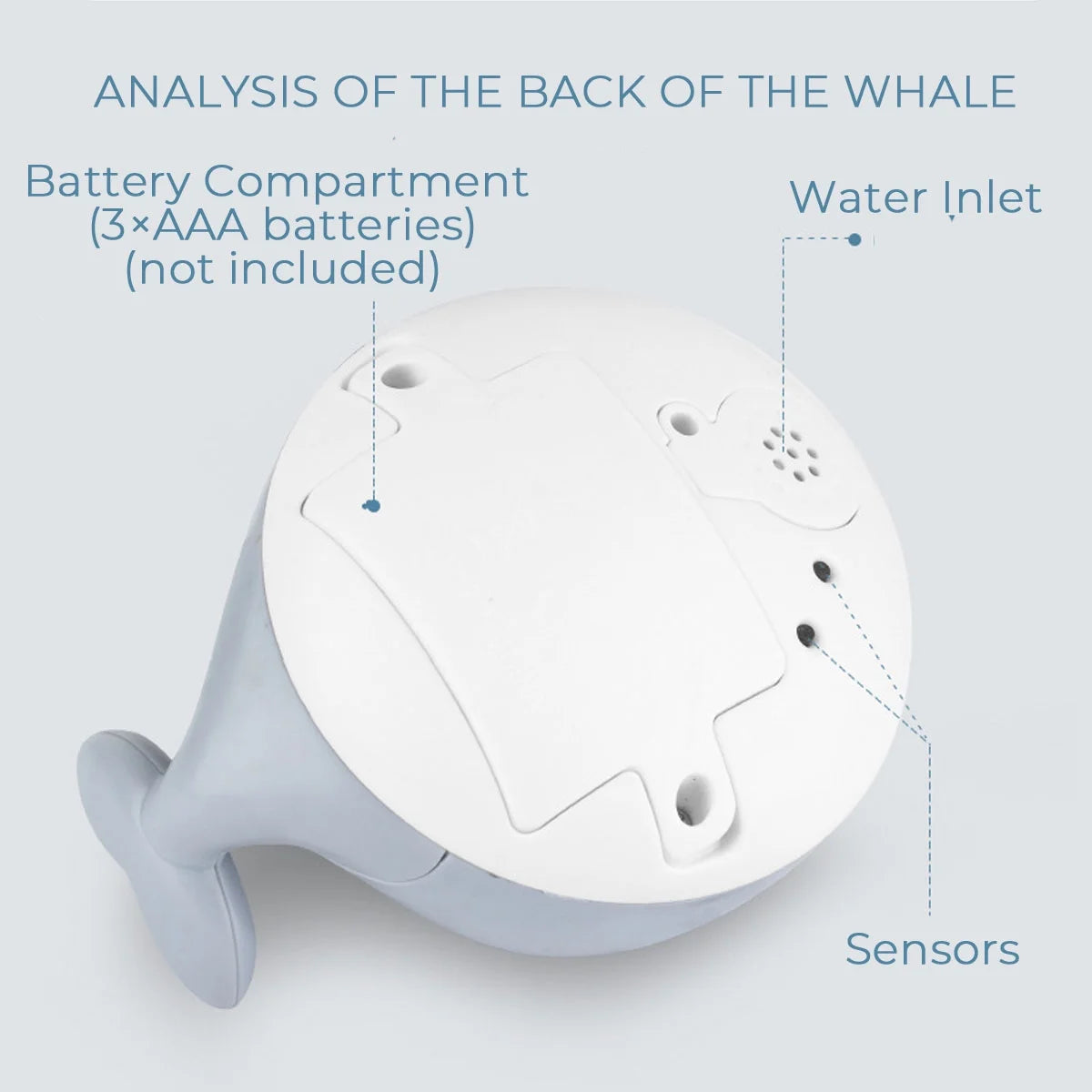 Whale Automatic Spray Water Bath Toy with LED Light or Music W458