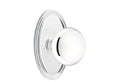 Passage Knob with Oval Rose, Bright Chrome M344