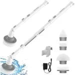 Cordless Electric Spin Scrubber with 4 Replaceable Heads M501179